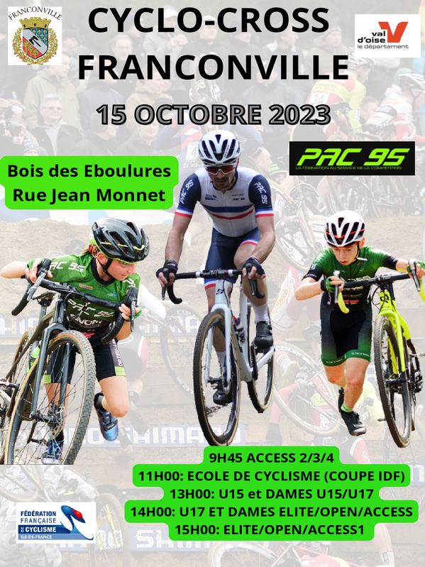 Course CYCLO CROSS Franconville 15 octobre