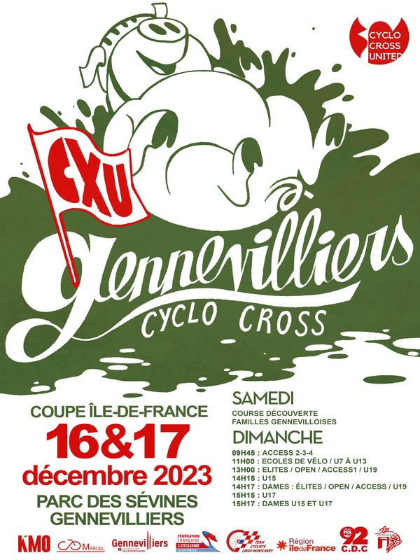 Course CYCLO CROSS Gennevilliers 17 dcembre