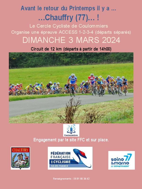 Course ROUTE Chauffry 3 Mars