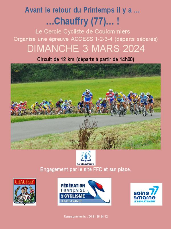 Affiche de l'épreuve