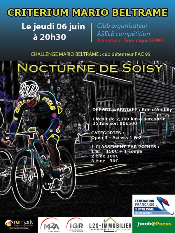 Affiche de l'épreuve