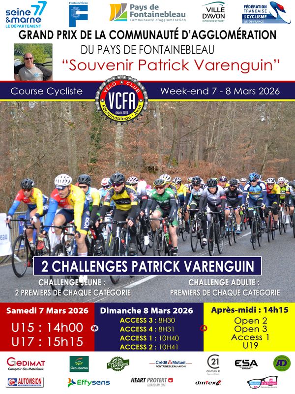 course ROUTE fontainebleau 2026-03-08