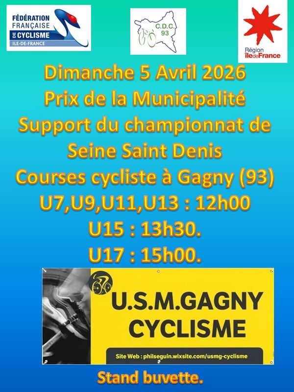 course ROUTE gagny 2026-04-05