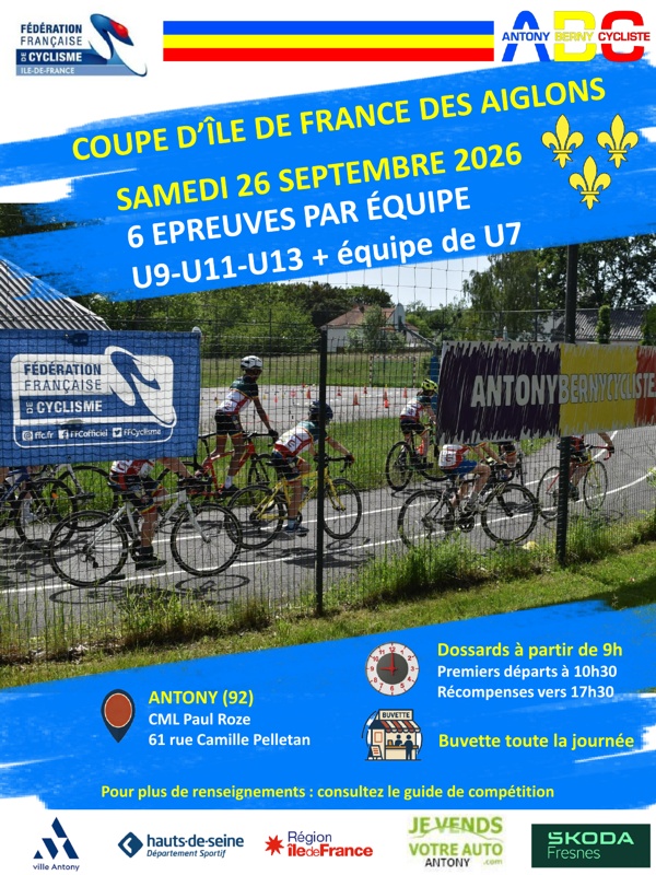 course ECOLE DE CYCLISME ANTONY 2026-09-26