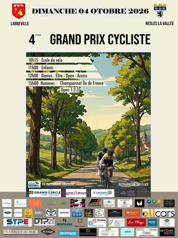 course ROUTE NESLES LA VALLEE 2026-10-04