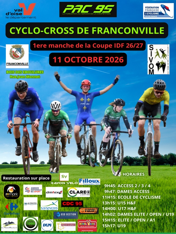 course CYCLO-CROSS FRANCONVILLE 2026-10-11