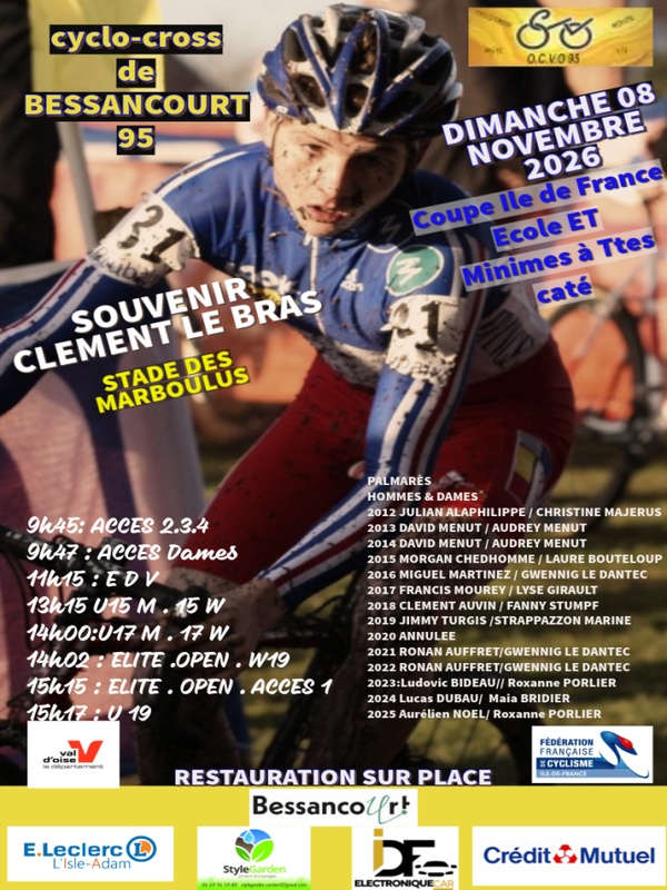 course CYCLO-CROSS BESSANCOURT 2026-11-08